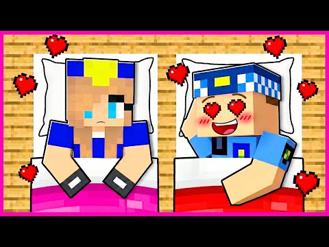 ASLI POLİS VE KEREM KOMİSER YATILI KALIYORLAR! ❤️ - Minecraft Parodileri