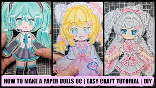How to Make A Paper Dolls OC | Easy CRAFT Tutorial | DIY