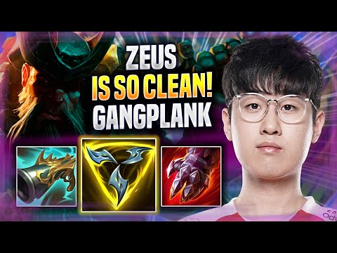 ZEUS IS SO CLEAN WITH GANGPLANK! - T1 Zeus Plays Gangplank Top vs Camille! | Preseason 2022