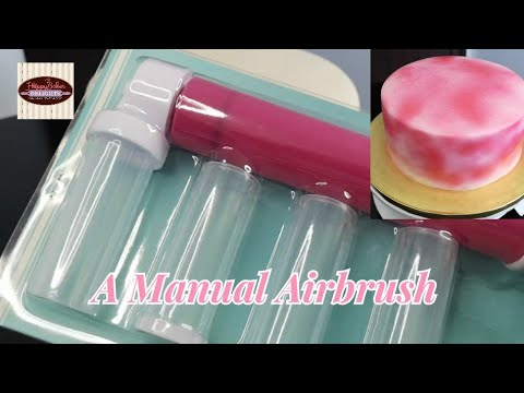 How to Use A Manual Airbrush / Spray for Decorating Cake