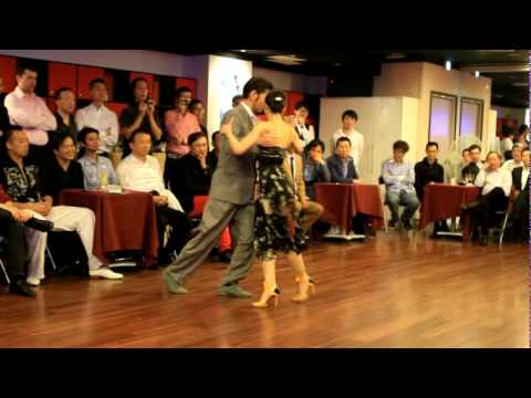  Kyoko Yamao  and  Hiroshi Yamao  are  dancing  to  the  tango  "  El Adios  "