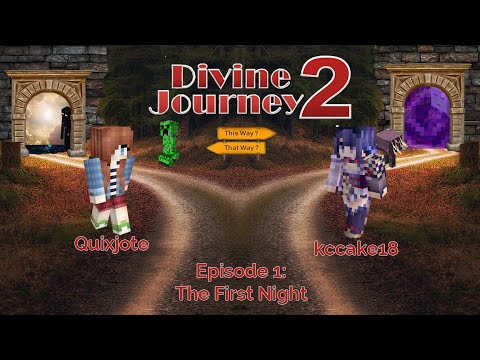 Modded Minecraft with Quixjote - Divine Journey 2 Episode 1 - The First Night