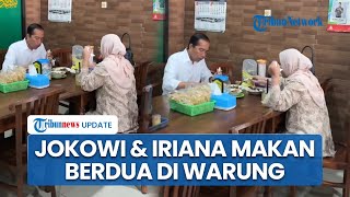 Pensiun Jadi Presiden, Jokowi Unggah Momen Makan Tongseng dan Sate Bareng Iriana di Warung