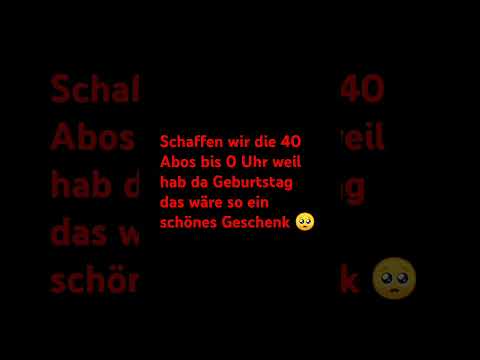 nur noch 1 Abo bitte helft mir ❤️🥺