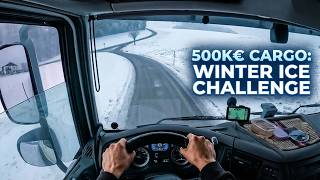 POV Karlı Yollarda Kargo Taşımak | 500 Bin Euro Değerinde