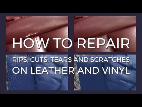 Repair rips, cuts, tears and scratches on leather and vinyl with Coconix Leather Care Pro
