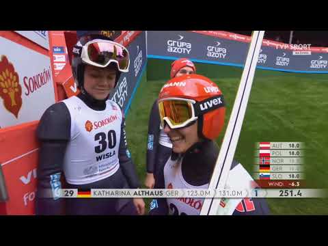 Katarina Althaus 131m HR (?) PŚ Kobiet Wisła 2022