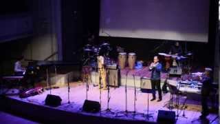 Ayman Mabrouk on Percussion with legendary Trumpeter Dave Douglas - Live in New York 2012