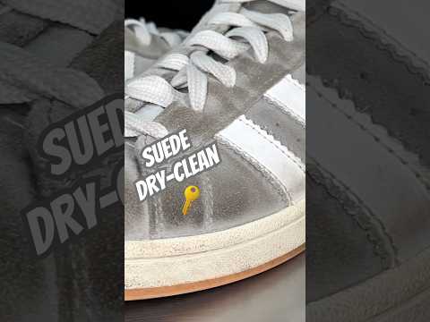 All Suede & Nubuck is best cleaned dry! Let #JustSuede handle the rest 🪄#adidas #campus #cleanshoes