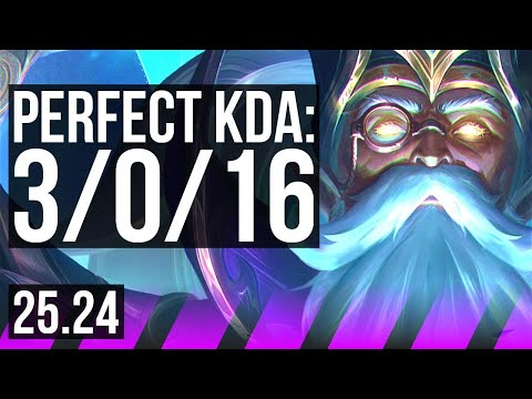 ZILEAN & Ezreal vs THRESH & Draven (SUP) | Perfect KDA: 3/0/16 | EUW Master | 25.24