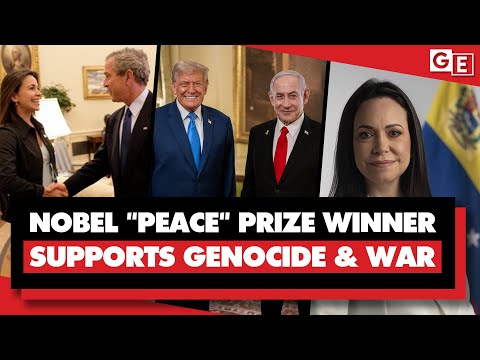 Nobel Peace Prize winner supports Israel's genocide & Trump's war on Venezuela
