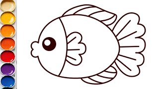 Easy Fish Drawing for Beginners | Step-by-Step Simple Fish Sketch Tutorial