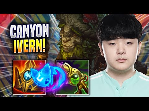 CANYON CRAZY GAME WITH IVERN! - DK Canyon Plays Ivern JUNGLE vs Lee Sin! | Season 2022