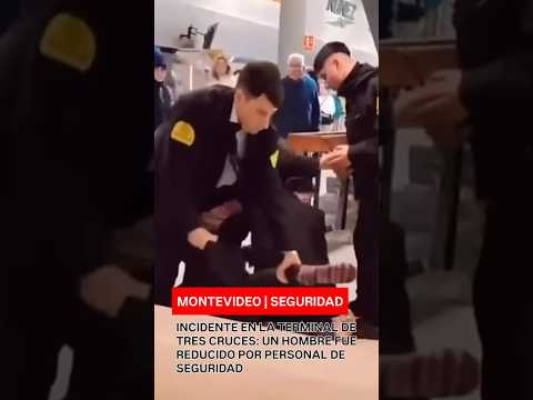 INCIDENTE EN LA TERMINAL DE TRES CRUCES: UN HOMBRE FUE REDUCIDO POR PERSONAL DE SEGURIDAD