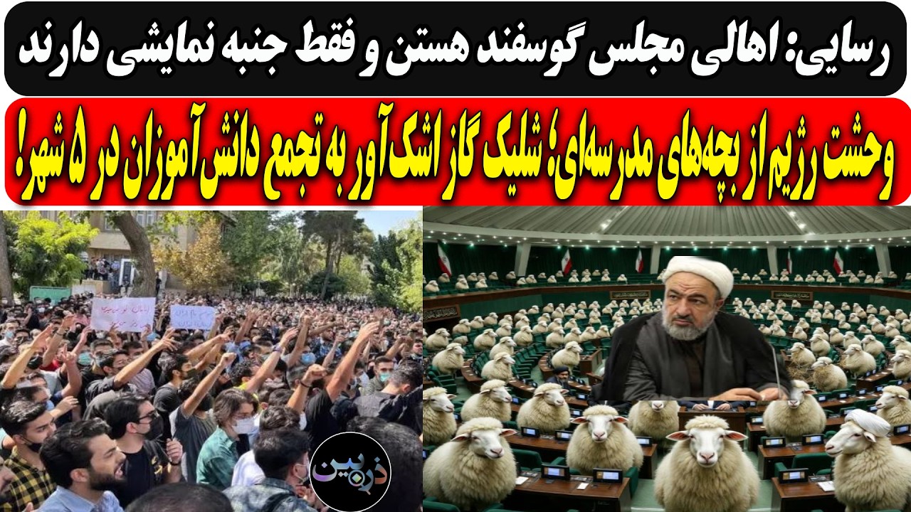 رسایی:اهالی مجلس گوسفندن و فقط جنبه نمایشی دارند/وحشت رژیم از بچه‌ها؛شلیک گا