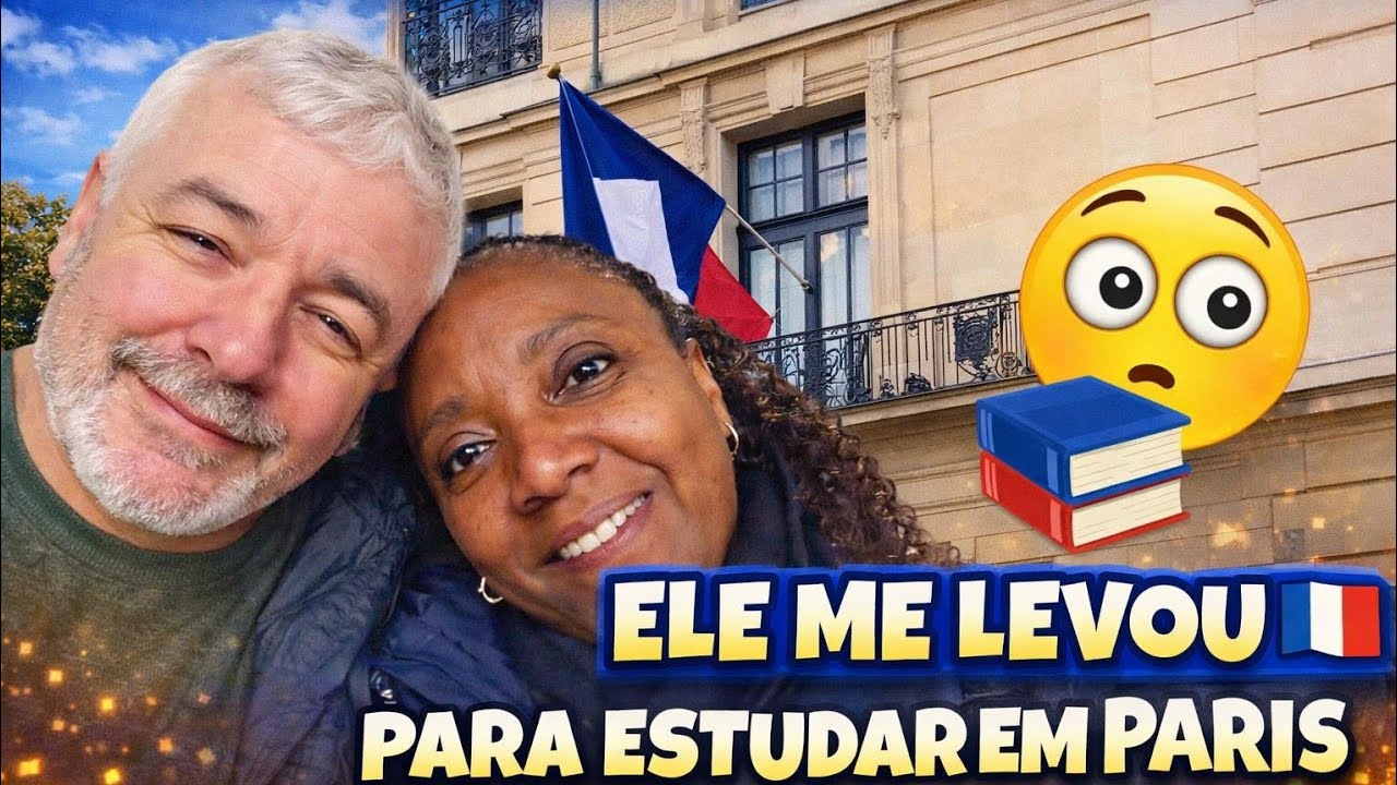 🇫🇷 Marido Francês Me Matriculou em Curso de Francês! | Casal Interracial em Paris