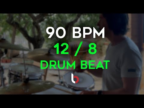 90 BPM - 12/8 Drum beat