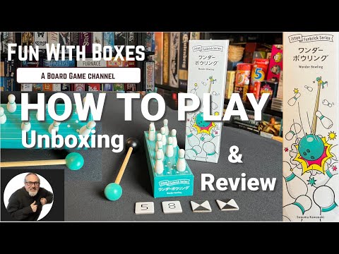 Wonder Bowling Board game | How to Play inc Unboxing & Review | itten Games | Japanese Board Games