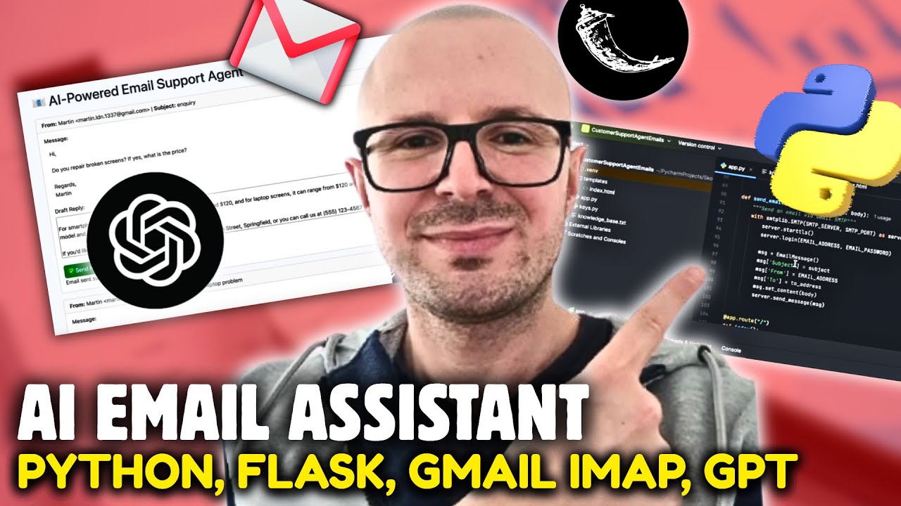 Build an AI Email Assistant with Python & Gmail (Auto-Reply to Unread Emails!)