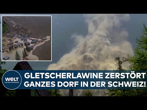 Video Thumbnail: SCHWEIZ: Gletscherabbruch im Wallis – Eislawine zerstört Blatten, Einwohner entkommen knapp!