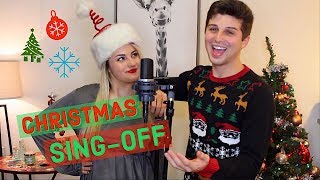 Singing 16 Christmas Songs to One Beat (SING-OFF)