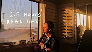 REAL TIME practice with me // 2.5 hour GOLDEN HOUR practice session! 🌞