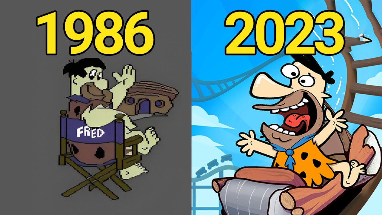 Evolution of The Flintstones Games (1986-2023)