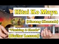 Hitai Ko Maya - Dimaag Kharaab | Guitar Lesson | Plucking & Chords | (Strumming)