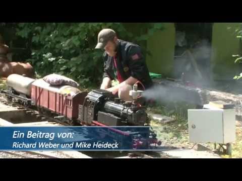 Dampfloks rollten im Miniformat um Steinertsee in Kaufungen