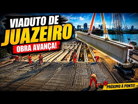 Avanço Impressionante na Obra do Viaduto Próximo à Ponte