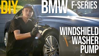 WINDSHIELD WASHER PUMP REPLACEMENT F30 F31 F32 F33 F34 320i 328i 335i 420i 428i 435i 440i Fixty