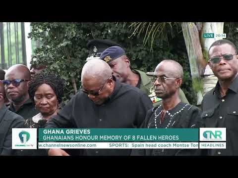 Nation in Mourning: Ghana Pays Tribute to 8 Fallen Heroes of Military Helicopter Crash