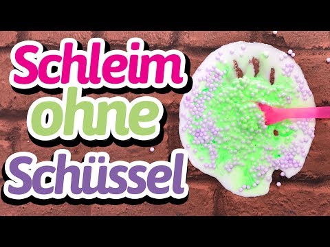 SCHLEIM CHALLENGE: Schleim machen OHNE SCHÜSSEL - ob das klappt?