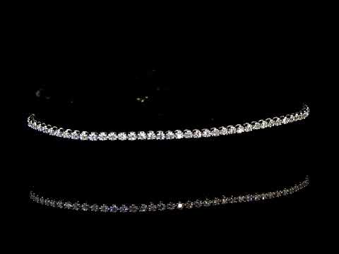 18k White Gold 1ct (TDW) Diamond Tennis Bracelet