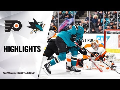 NHL Highlights | Flyers @ Sharks 12/28/19