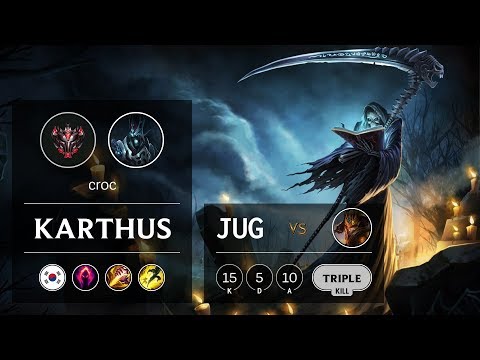Karthus Jungle vs Jarvan IV - KR Grandmaster Patch 9.7