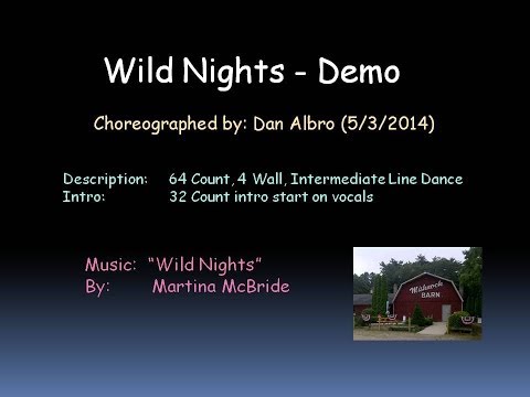 Wild Nights Line Dance Demo