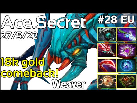 Ace [Secret] Weaver - Dota 2  7.18