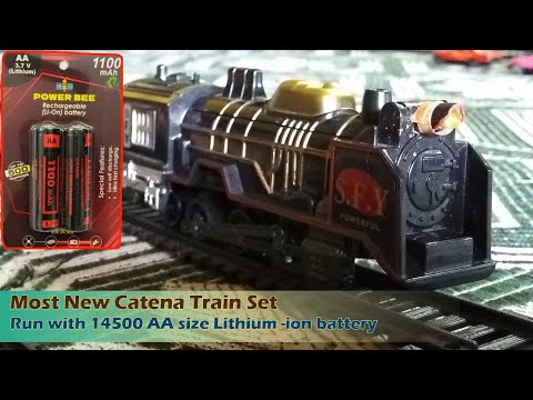 New Catena Run with 14500 Li Ion Battery| Rail King Track | Dream Hobby Railway | Indian Railway
