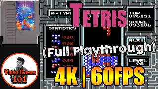 Tetris NES | 4K 60FPS | Video Games 101