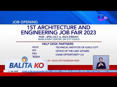 1st Architecture & Engineering Job FAir 2023, isasagawa sa Oct. 6 BK