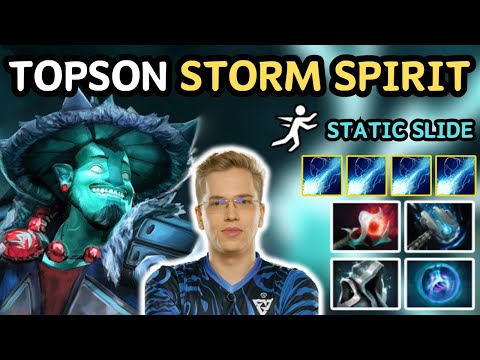 🔥 7.36a TOPSON STORM SPIRIT Midlane Static Slide 🔥 Insane Play GODSON - Dota 2