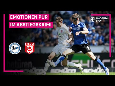 DSC Arminia Bielefeld - Hallescher FC, Highlights mit Live-Kommentar | 3. Liga | MAGENTA SPORT