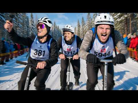 KÖR VASALOPPET PÅ SPARKCYKEL. 90 KM.