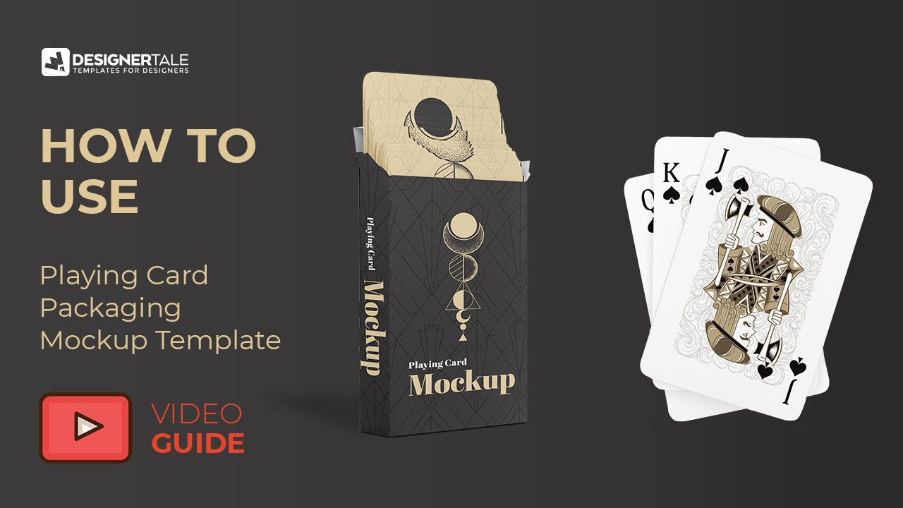Playing Card Packaging Mockup How To Use Guide
