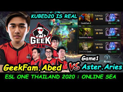 GeekFam vs Aster.Aries | Abed [Arc Warden] Mode : Carry 11K MMR  ESL ONE THAILAND Online 2020 GAME1