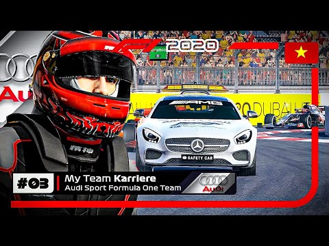 F1 2020 AUDI MYTEAM CAREER Part 3: COMPLETE CHAOS ON A NEW TRACK!