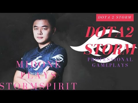 Midone Storm Spirit -9k MMR Gameplay | patch 7.05 2017