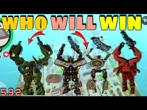 rope hero vice town who will win | all transformers | black spider 2.0