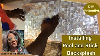 Kitchen Reno: Installing Peel and Stick Mosaic Backsplash (DIY-Friendly)